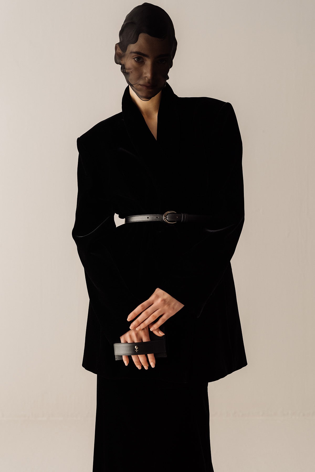 Her Mini Black Clutch