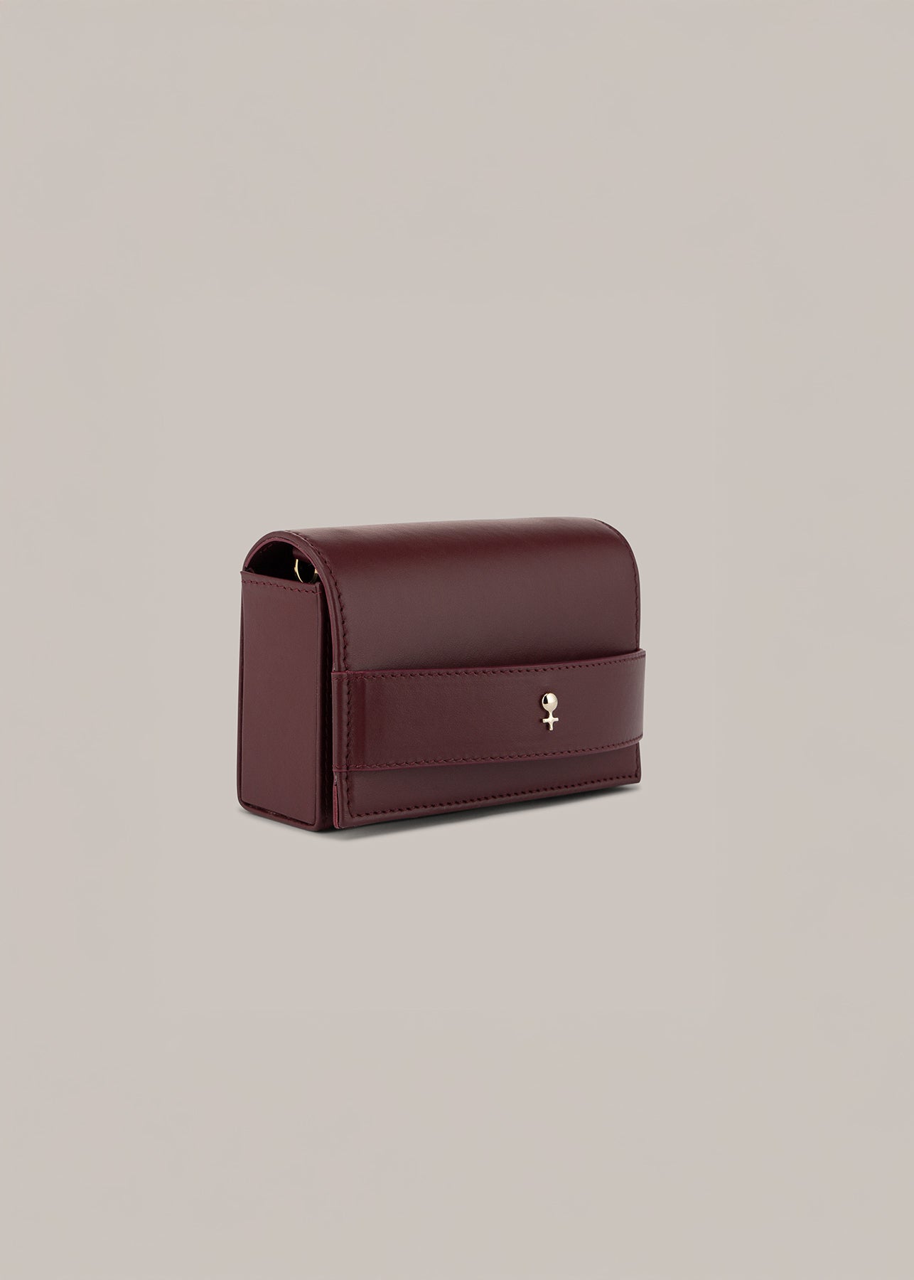 Her Mini Burgungy Clutch