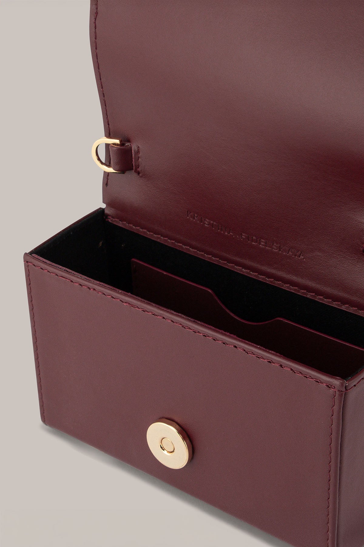 Her Mini Burgungy Clutch