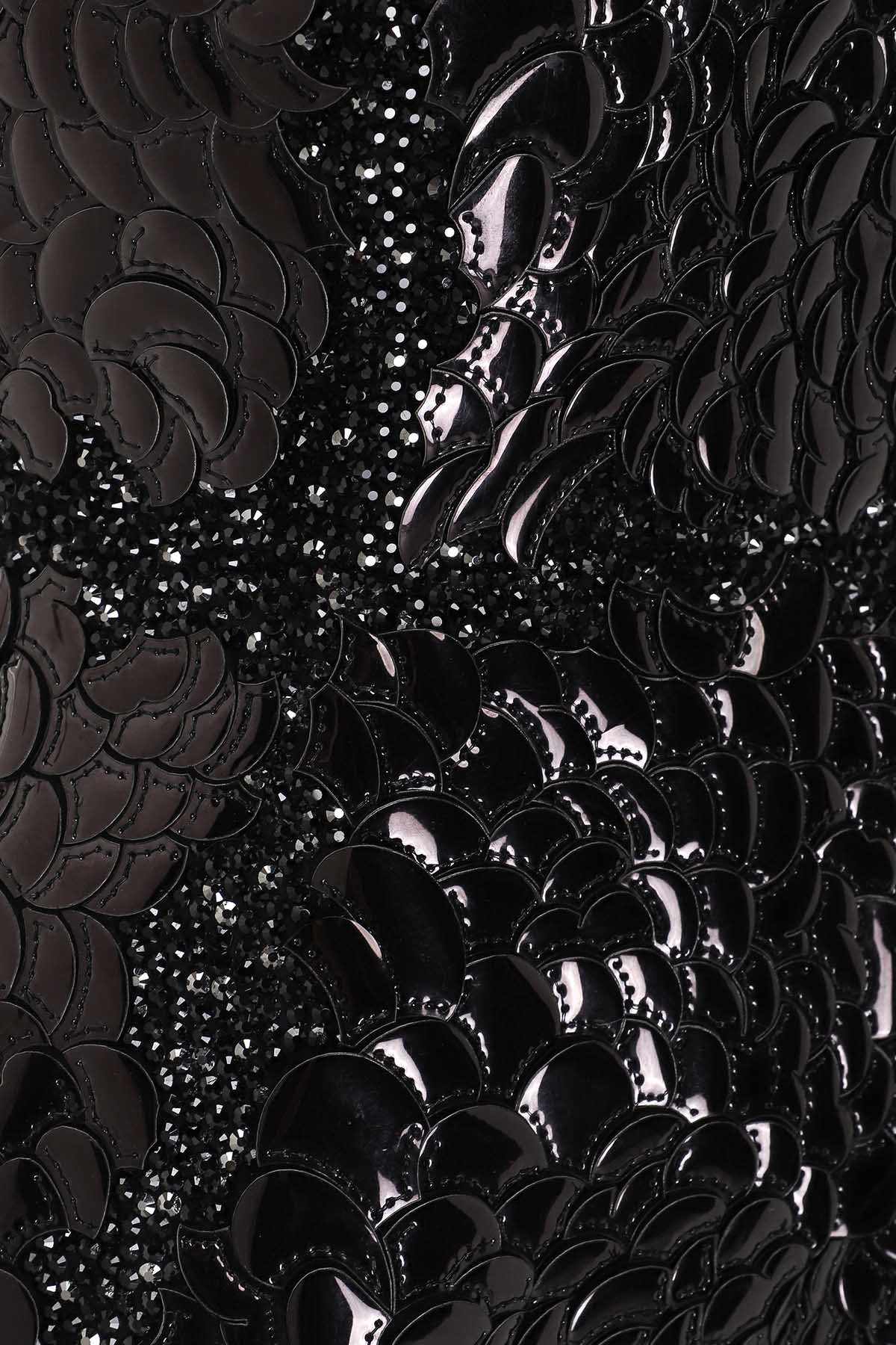 Her Crystalized Black Dress