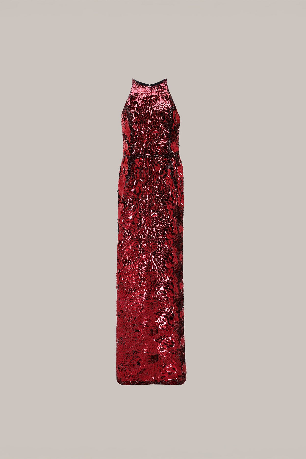 Her Crystalized Burgundy Dress