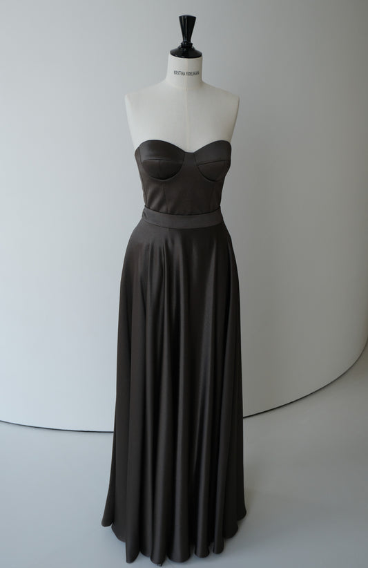 Her Brown Sun Skirt