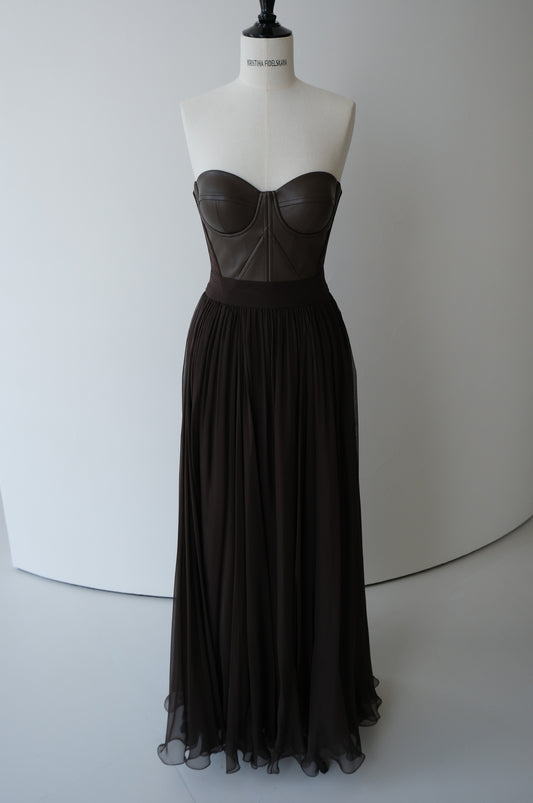 Her Signature Full Fine Brown Skirt