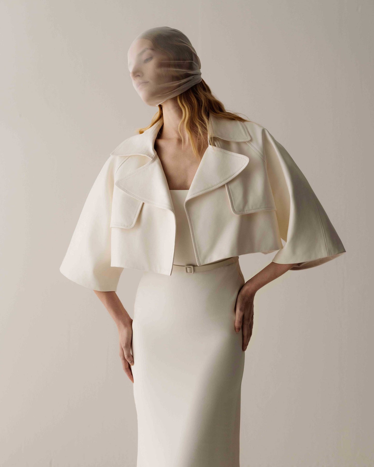 Her White Jacket Raglan Sleeve