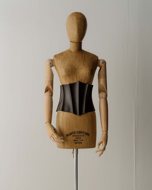 Her Leather Dark Brown Corset