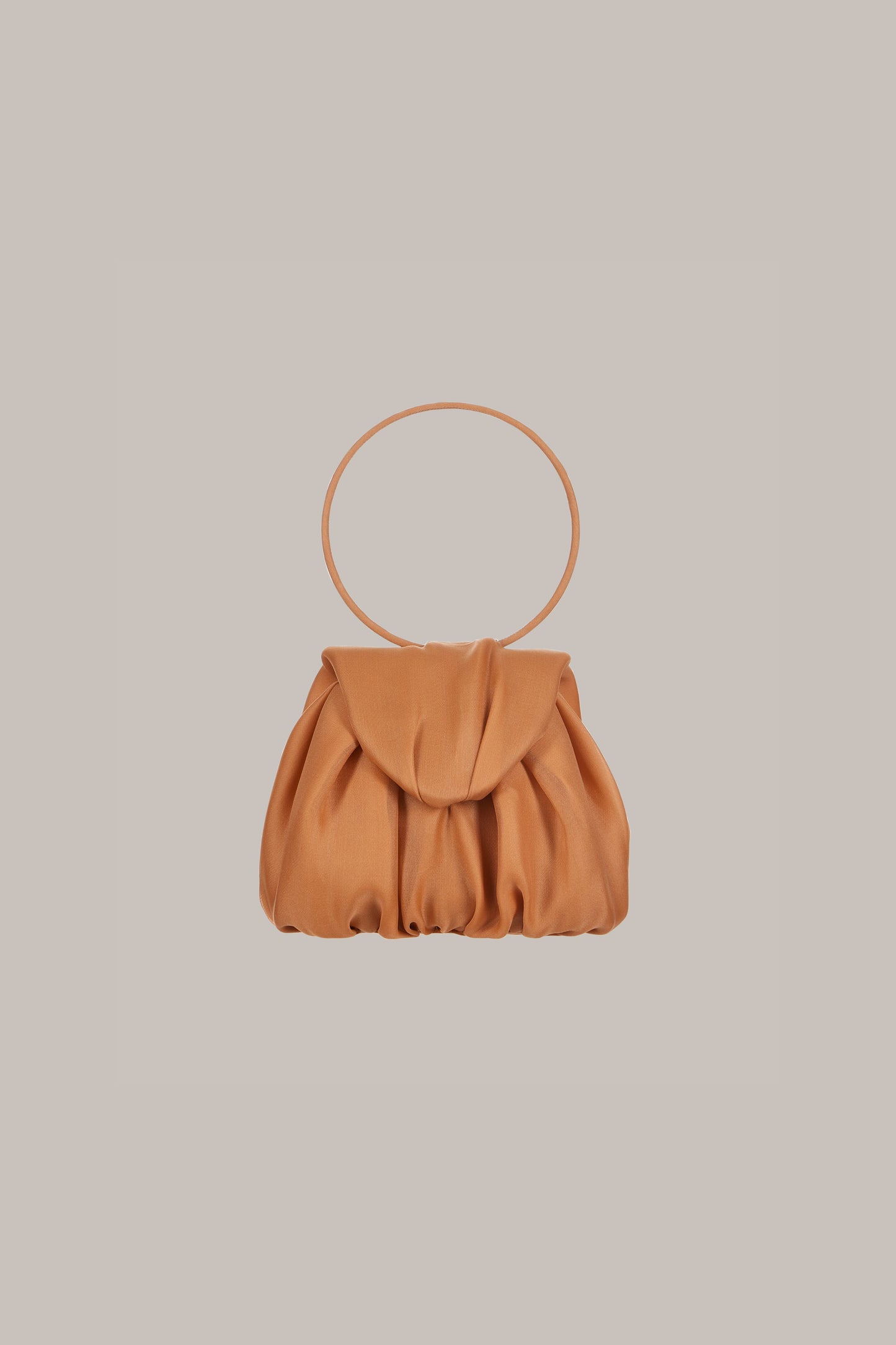 Her Orange Leather Bag