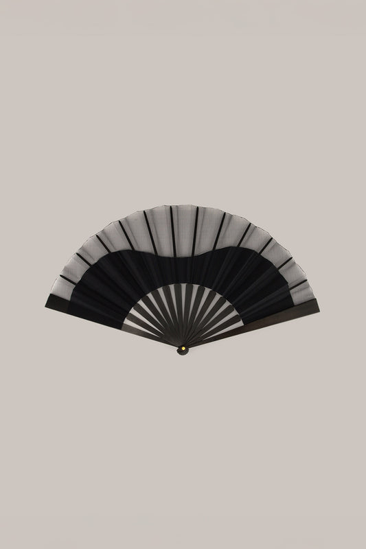 Her Black Satin Fan