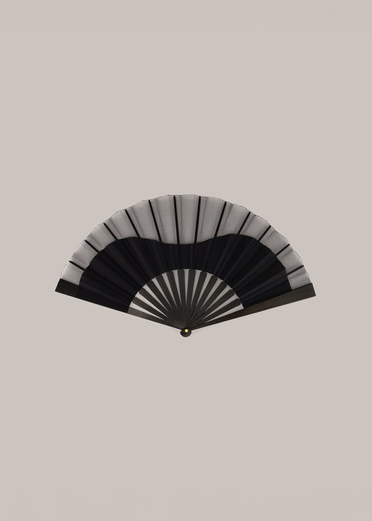 Her Black Satin Fan