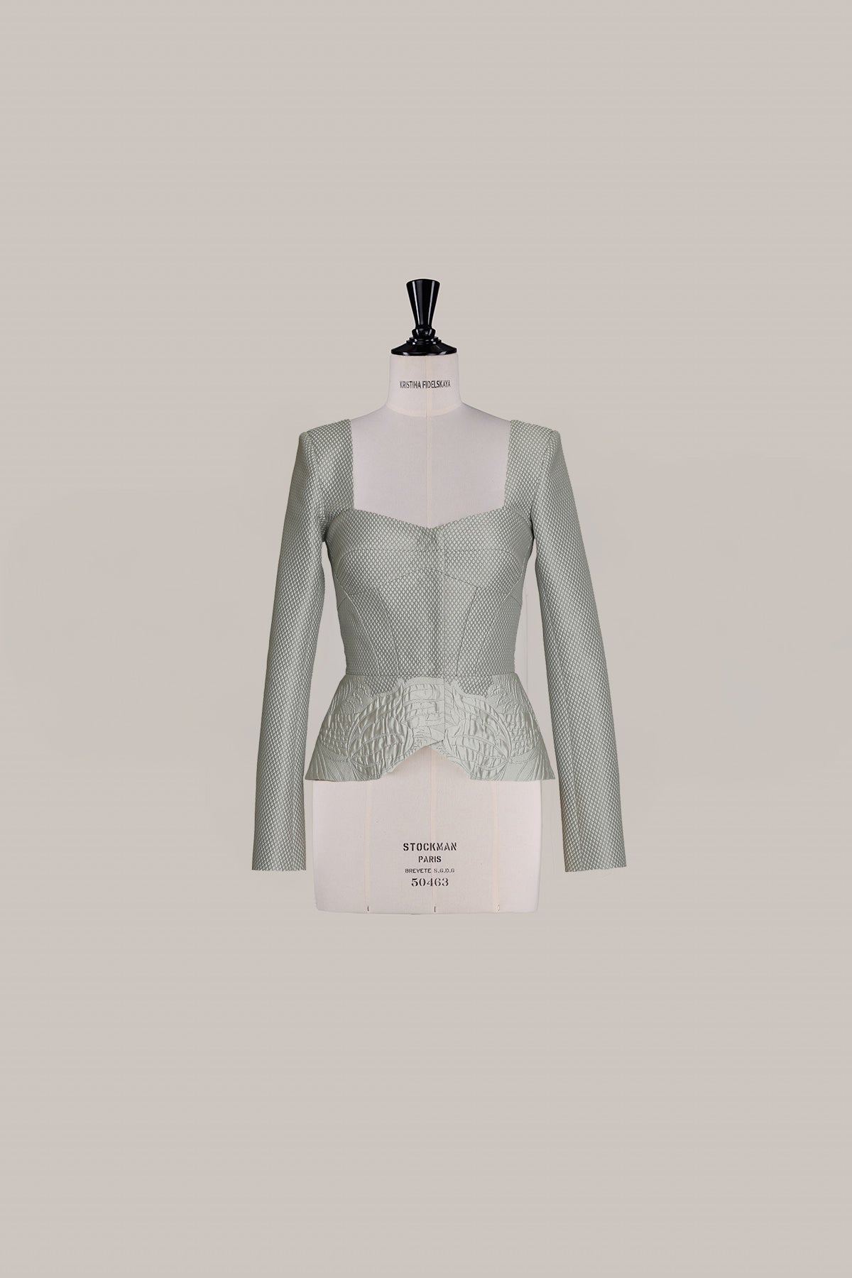Her Jacquard Bridal Grey Jacket