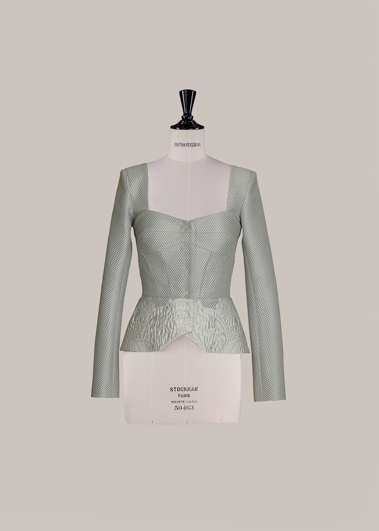 Her Jacquard Bridal Grey Jacket