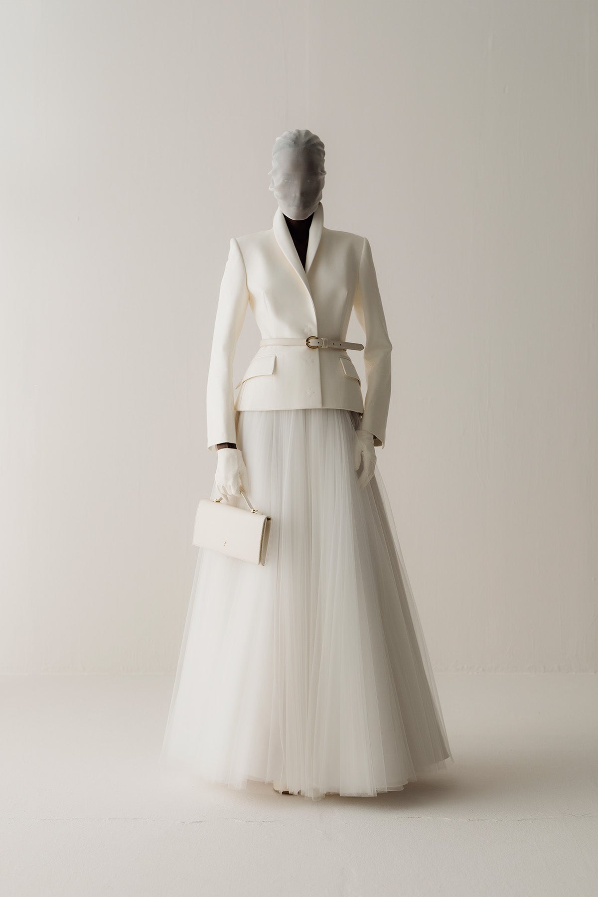 Her Silhouette White Leather Jacket