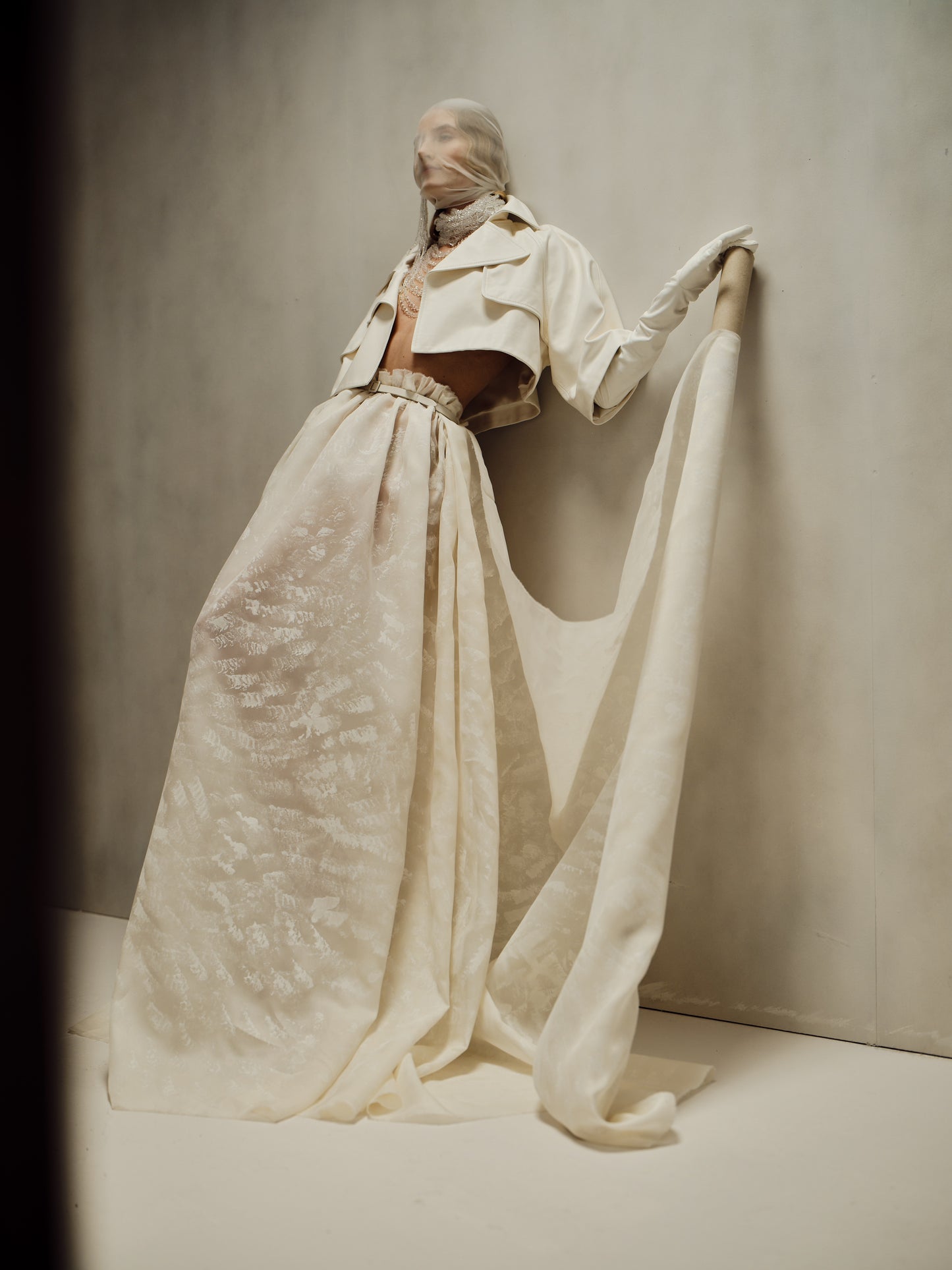 Her White Jacket Raglan Sleeve