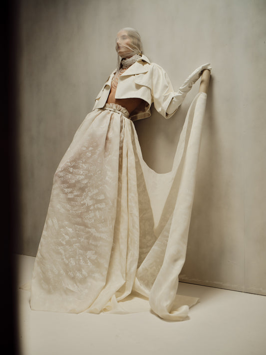 Her White Jacket Raglan Sleeve