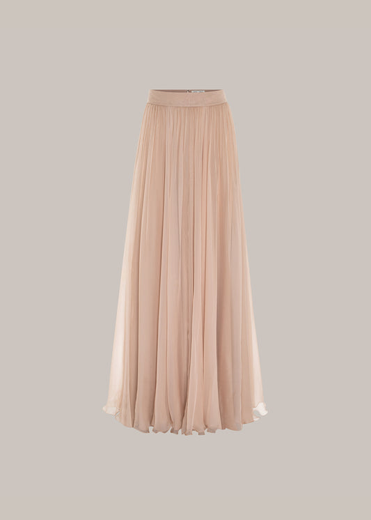 Her Signature Full Fine Beige Skirt