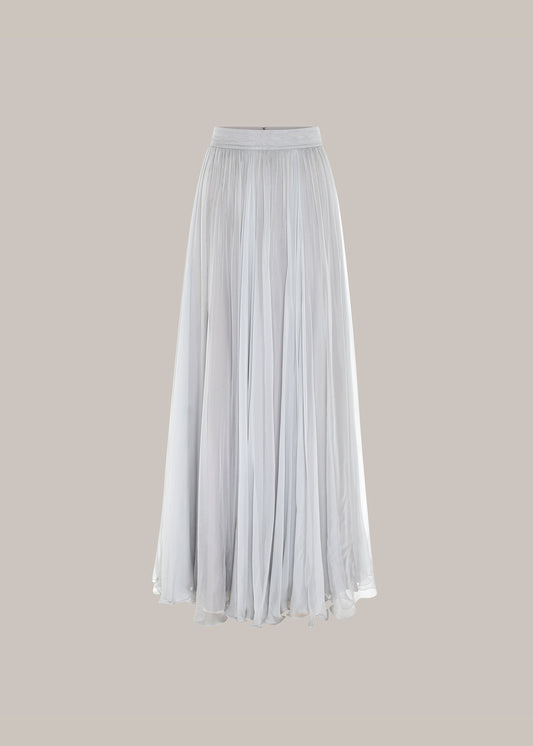 Her Signature Full Fine Grey Skirt