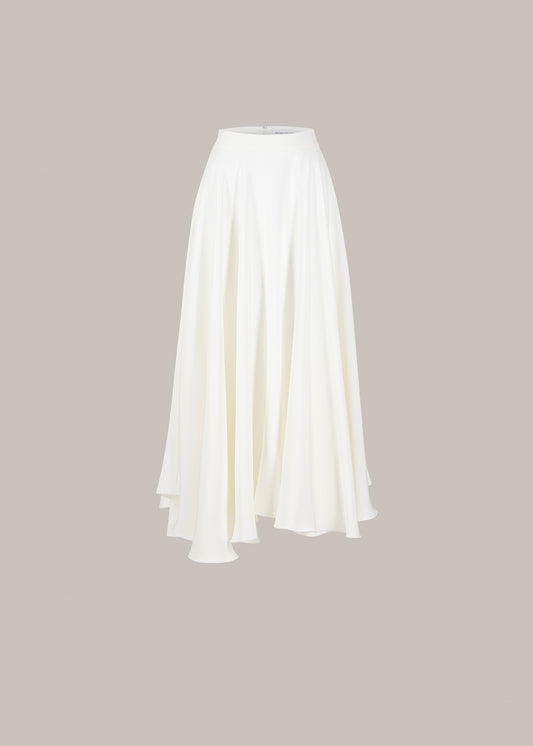 Her Midi Off White Skirt