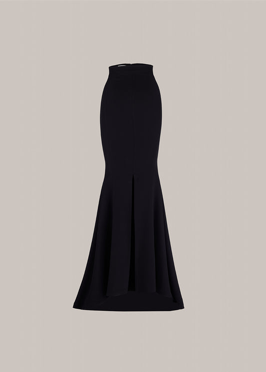 Her High Waist Long Black Skirt