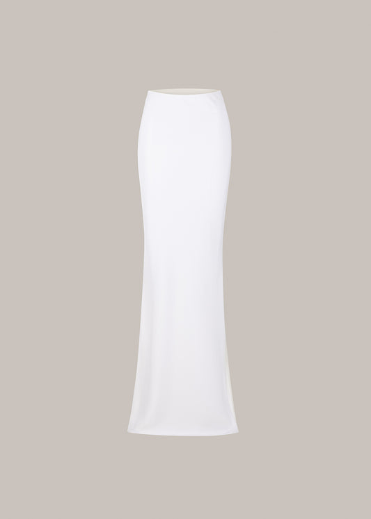 Her Long Lounge Off White Skirt