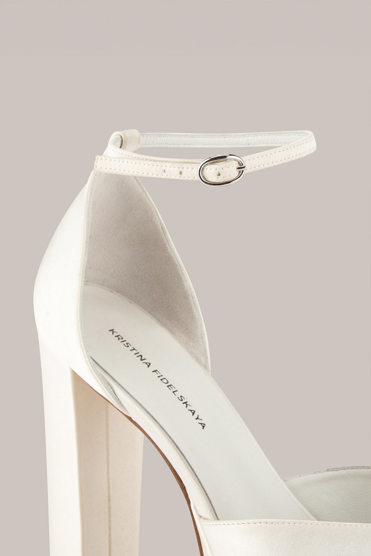 Her White High Heels