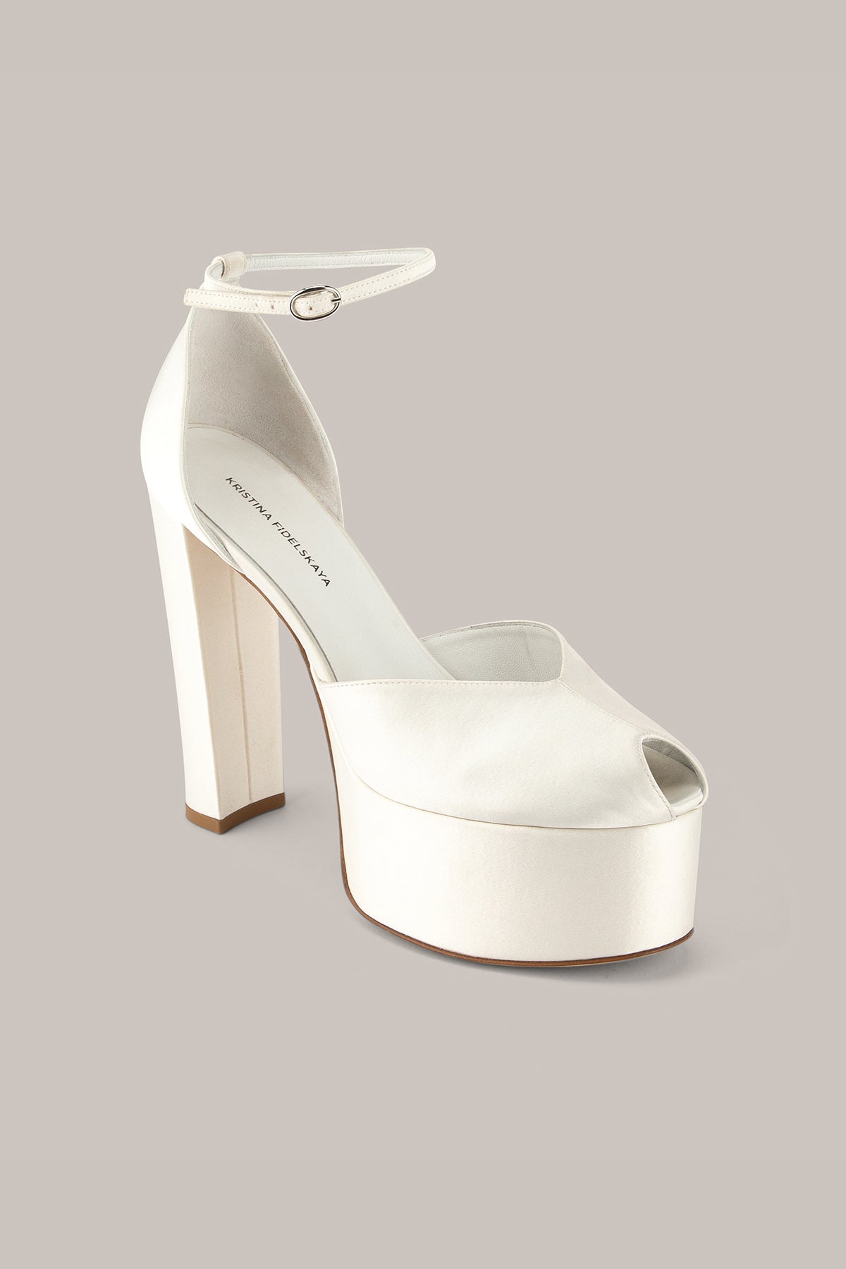 Her White High Heels