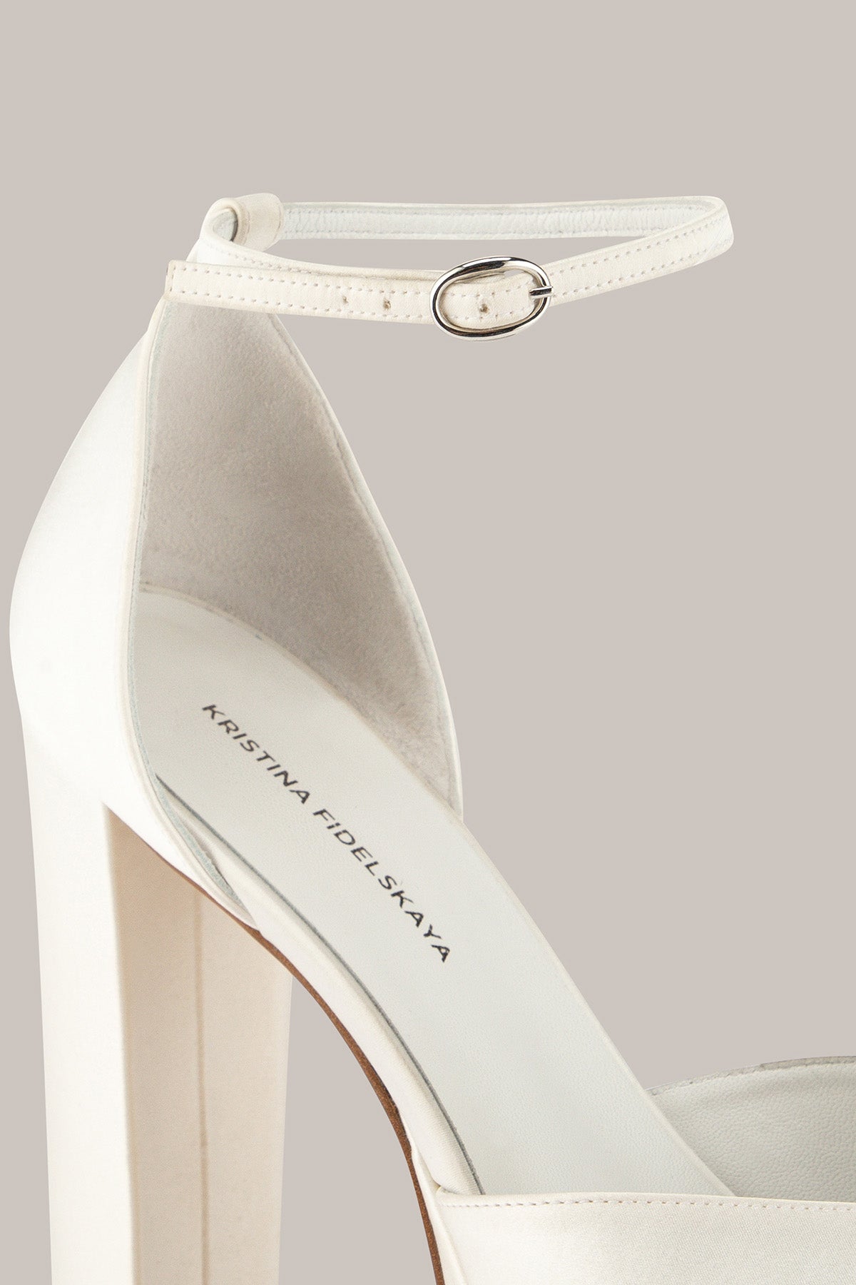 Her White High Heels