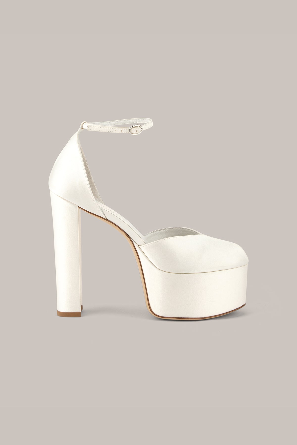 Her White High Heels