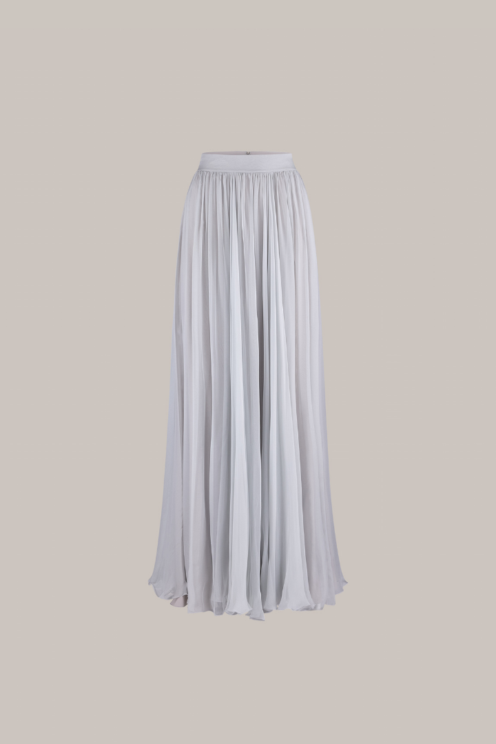 Her Signature Full Fine Grey Skirt