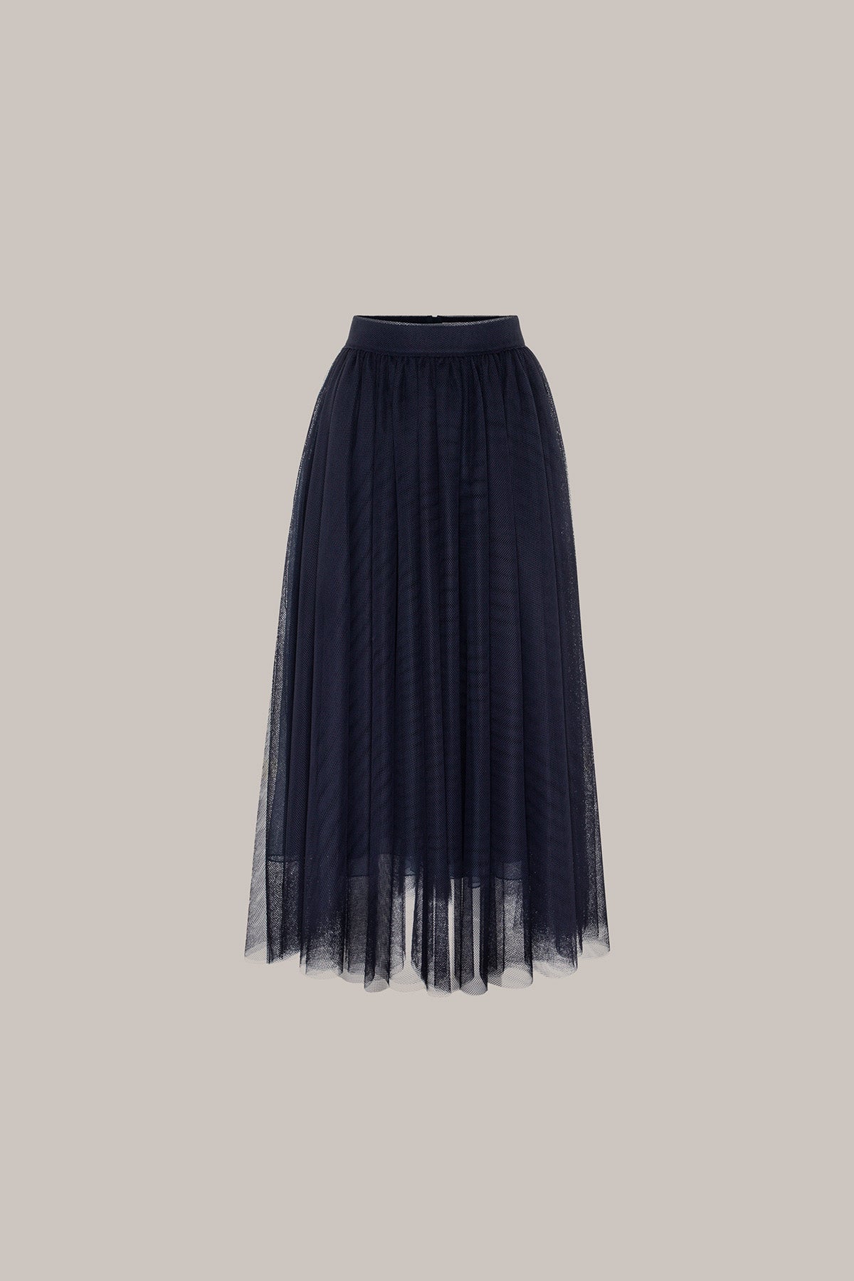 Her Midi Tulle Navy Blue Skirt