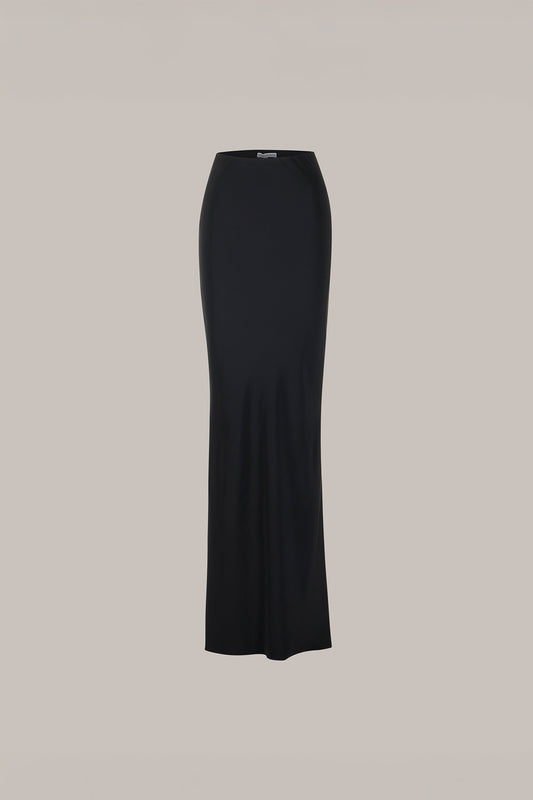Her Long Lounge Black Skirt