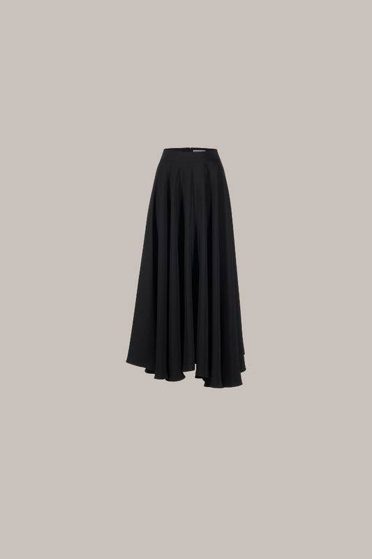 Her Midi Black Skirt