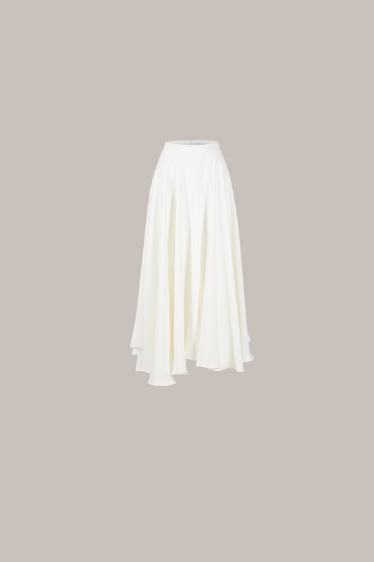 Her Midi Off White Skirt