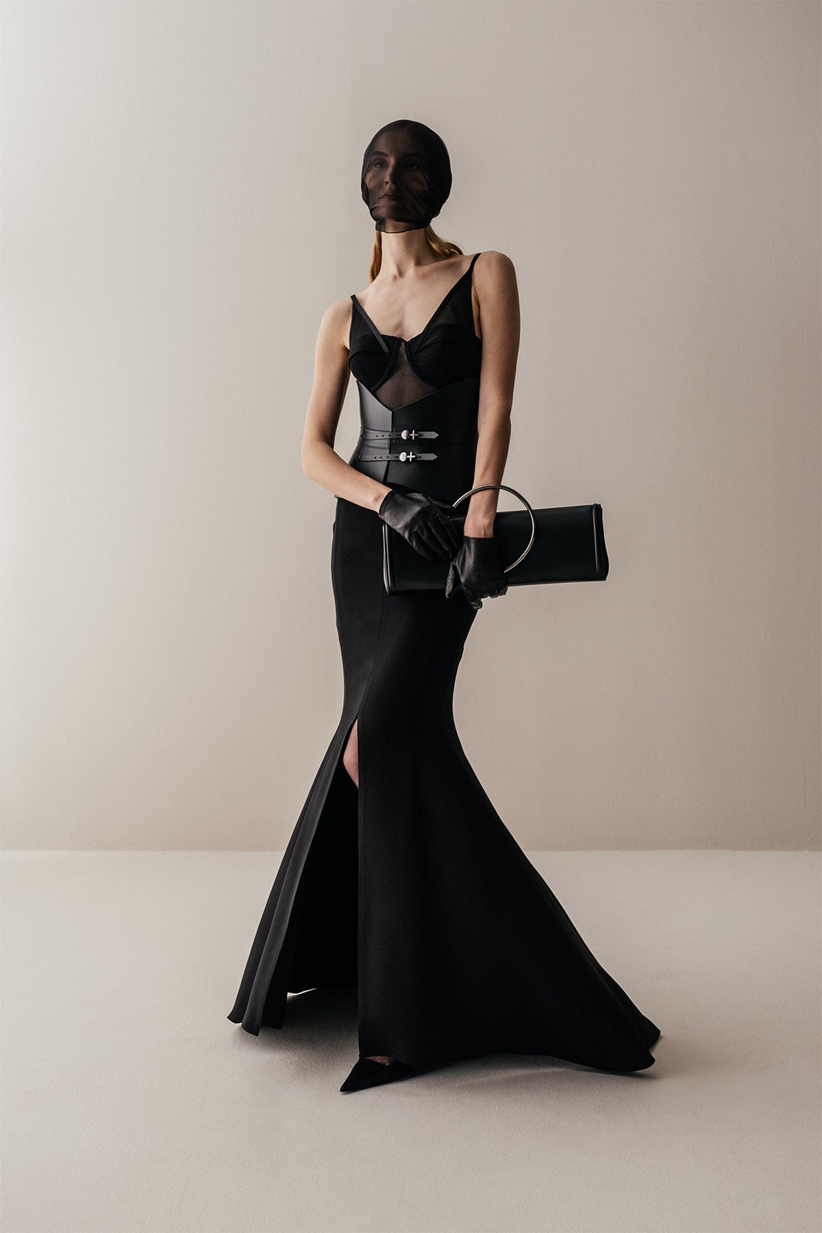 Her High Waist Long Black Skirt