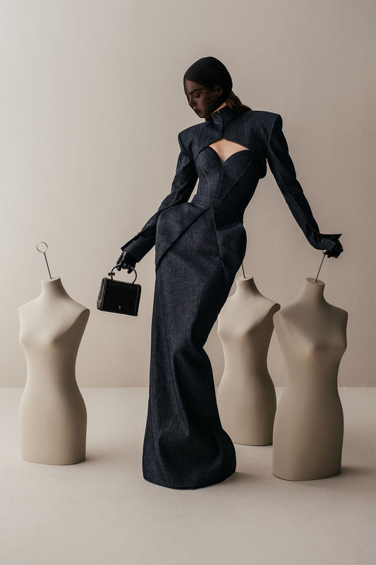 Her Ionic Long Denim Skirt