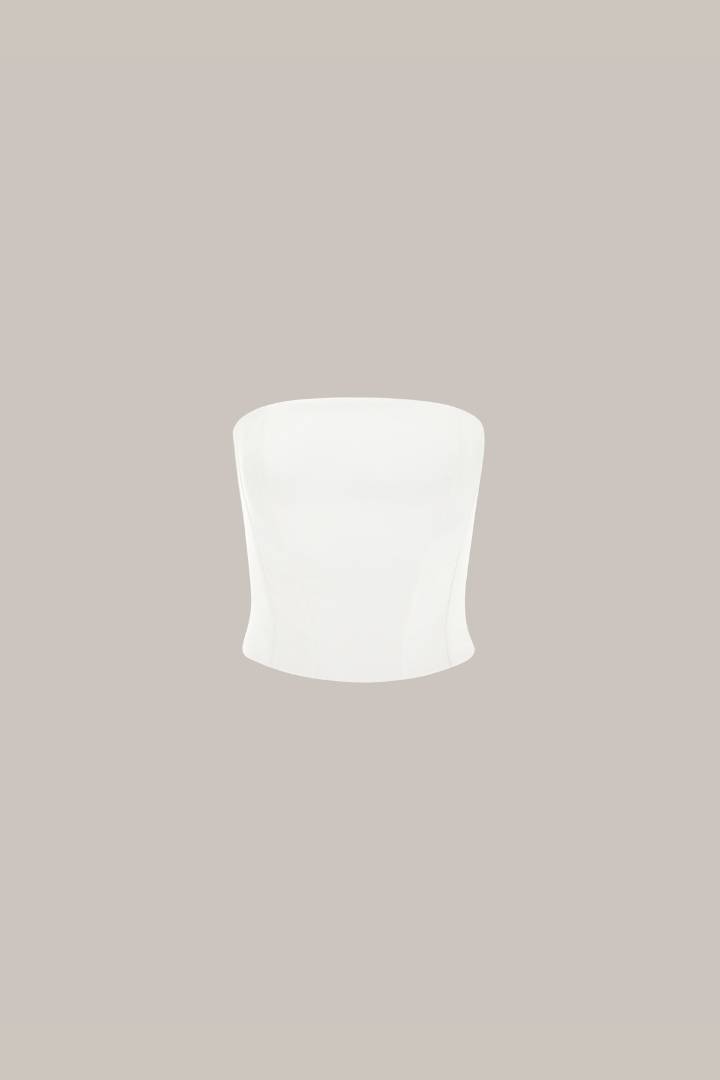 Her Silk White Corset