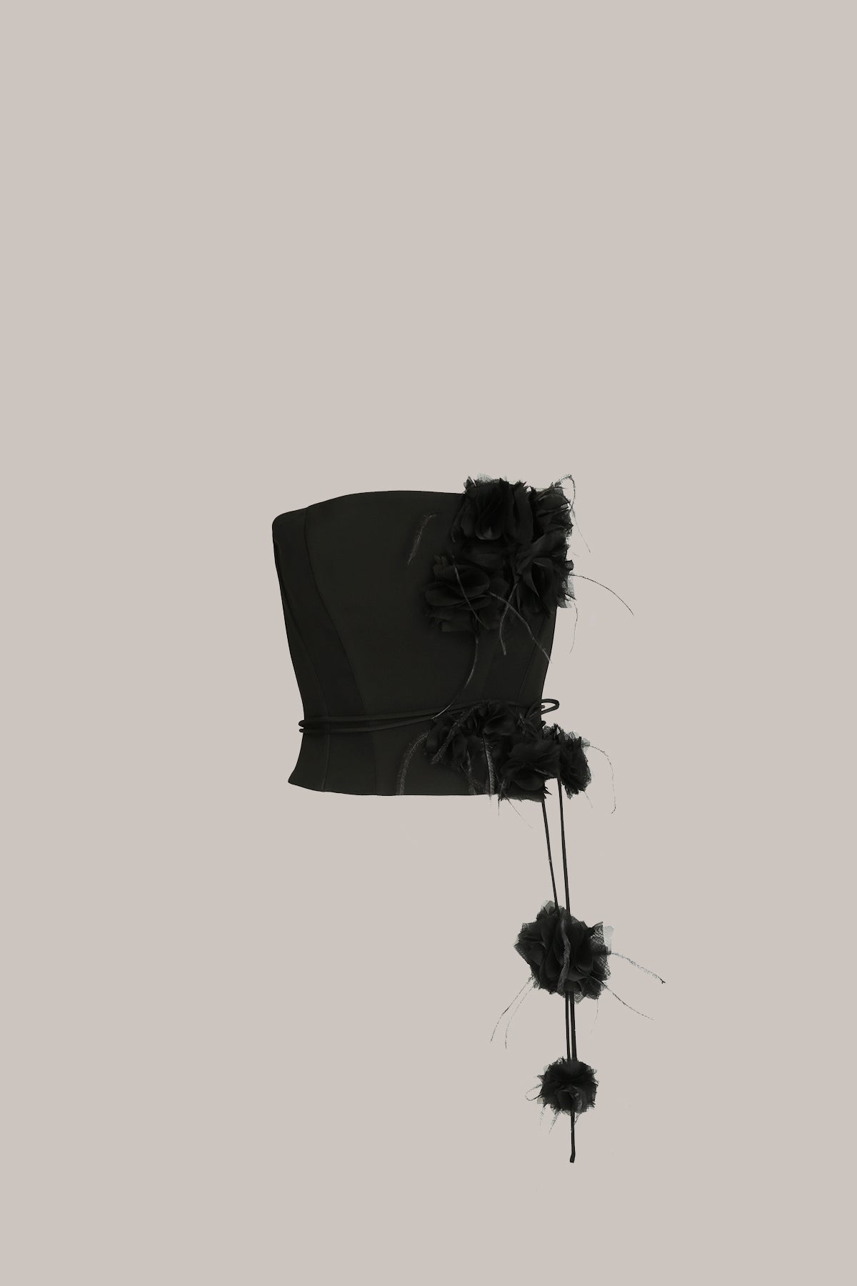 Her Flower Black Corset