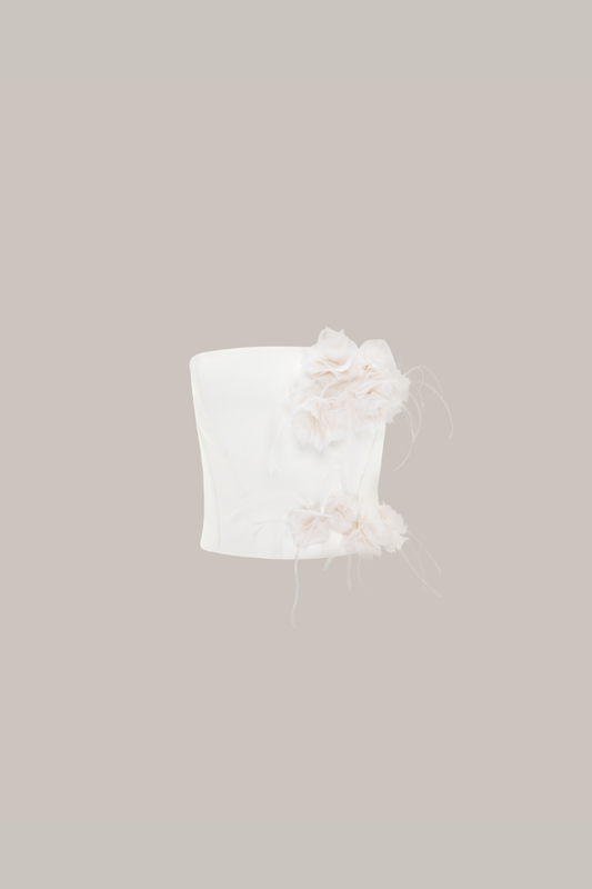 Her Flower Off White Corset