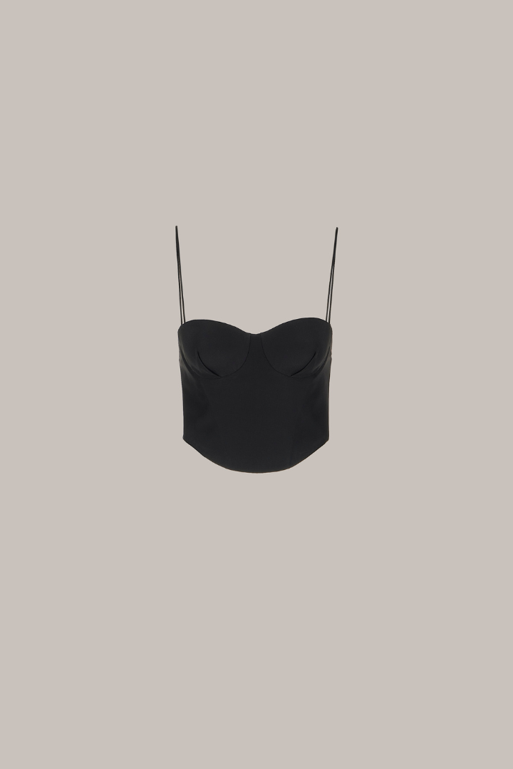 Her Bohemia Black Corset