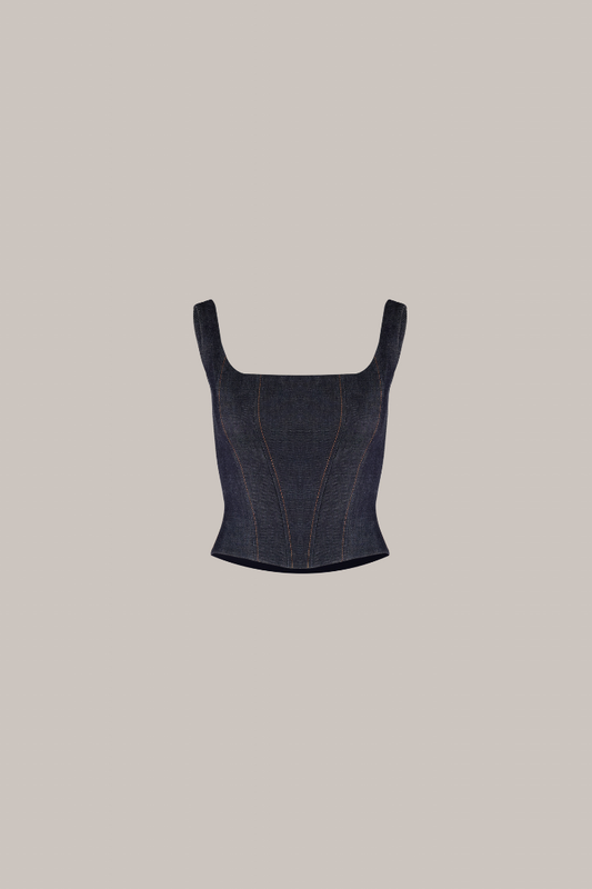 Her Strap Denim Corset