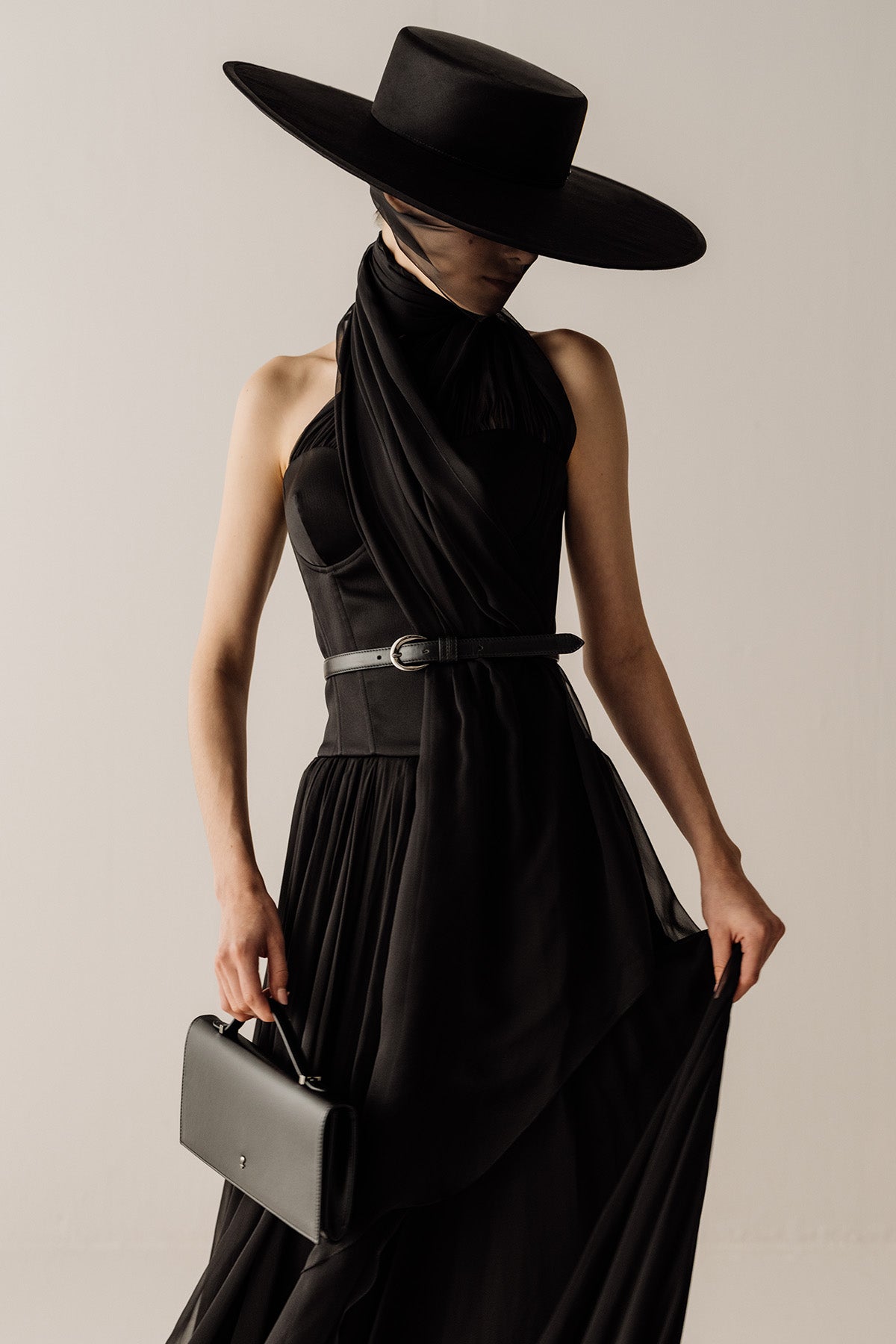 Her Halterneck  Black Top