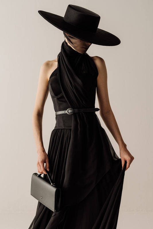 Her Halterneck  Black Top