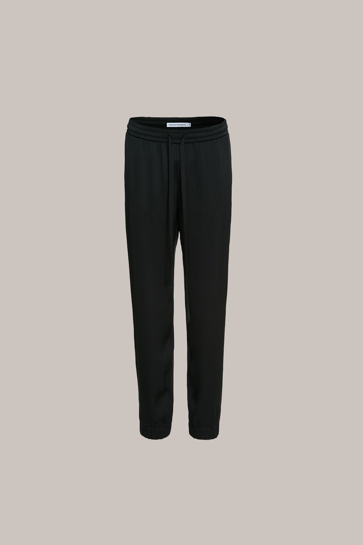 Her Silk Travel Black Trousers