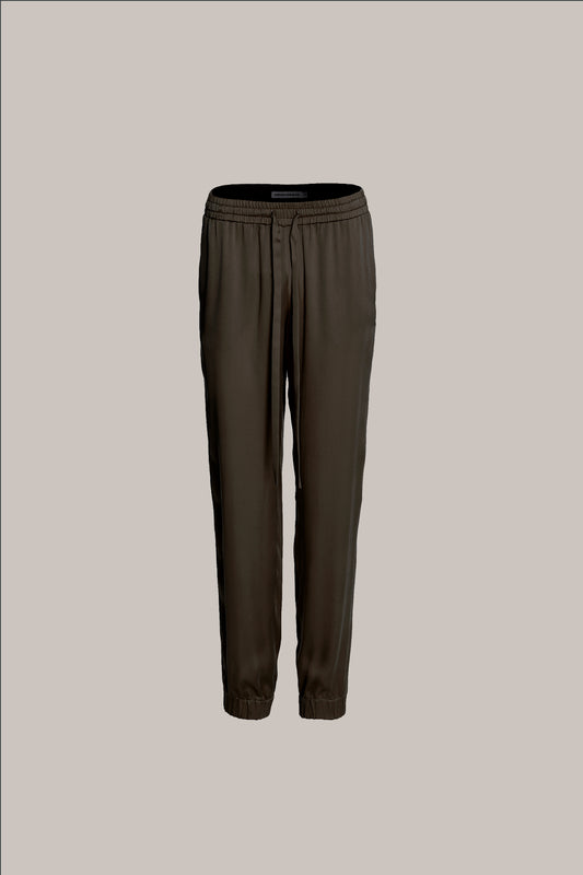 Her Silk Travel Brown Trousers