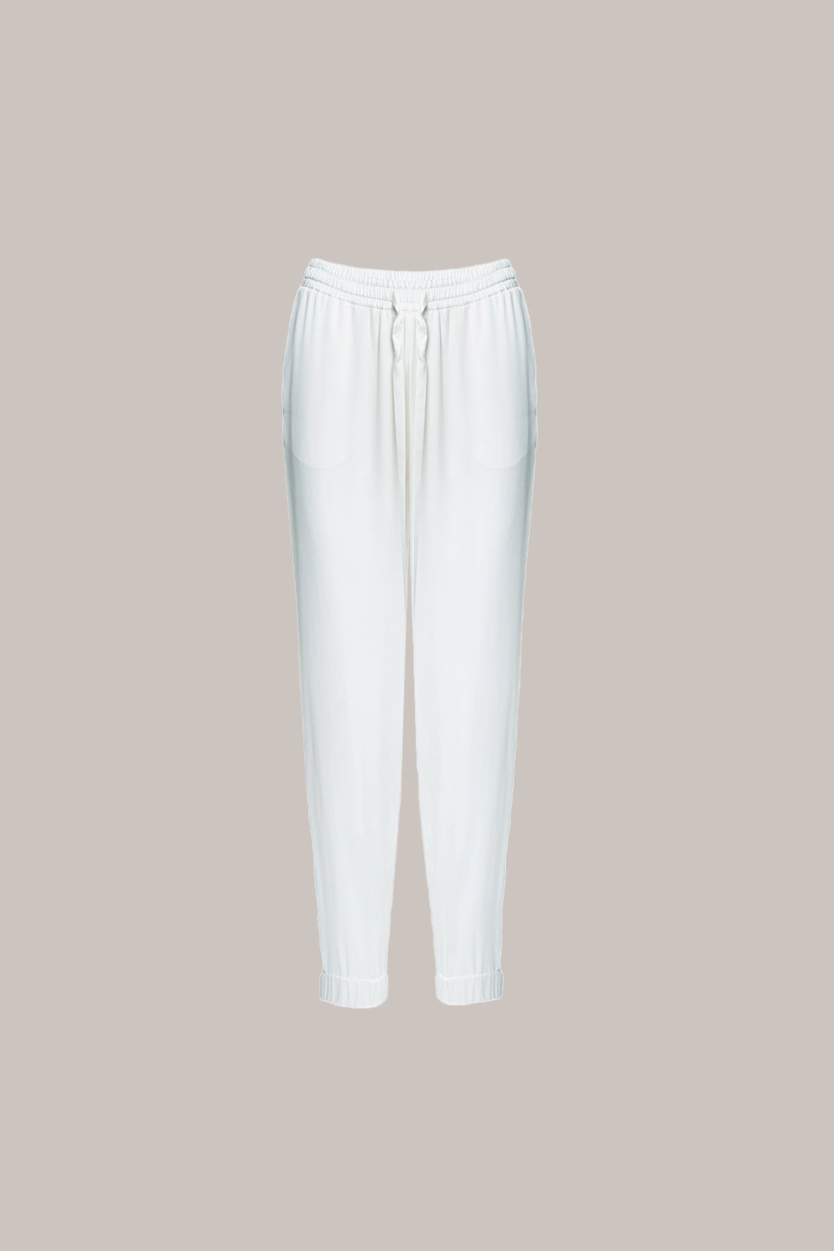 Her Silk Travel Off White Trousers