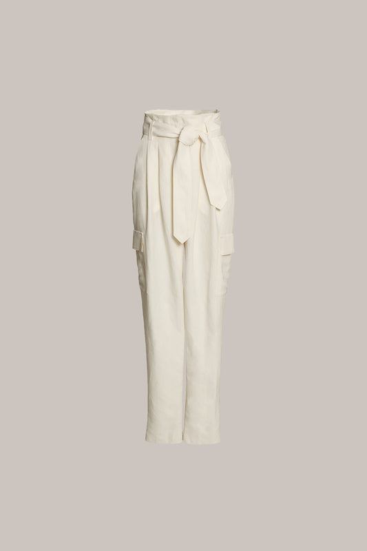 Her Riding Off White Trousers