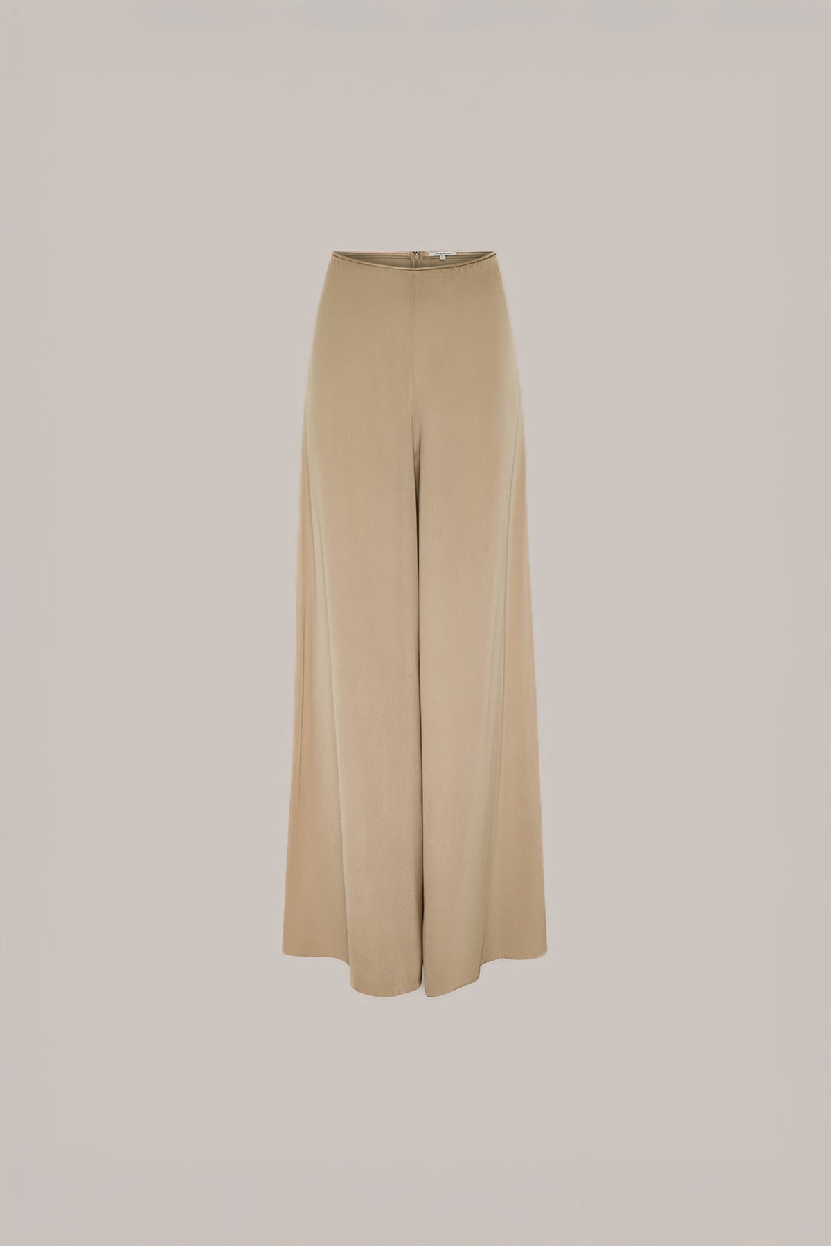 Her Wide Leg  Beige Trousers