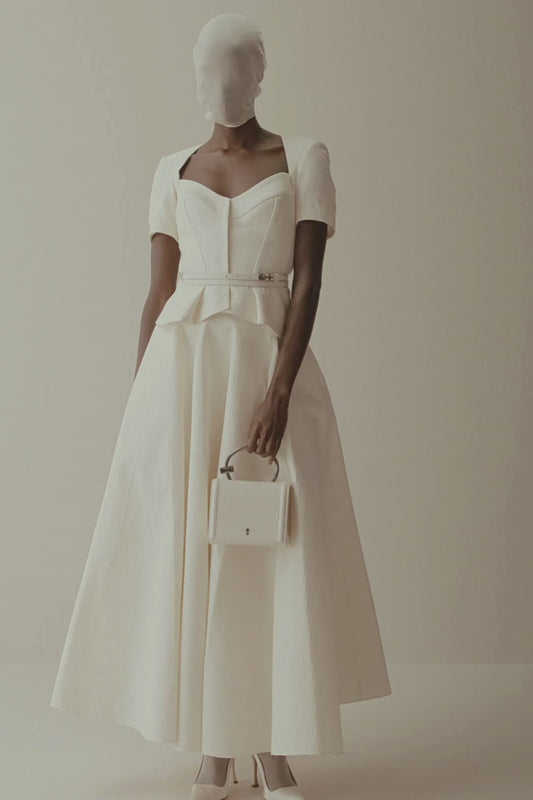 Her Anima Bag in White Crocodile