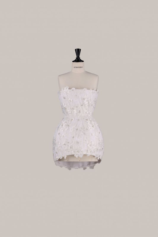 Her Embellished Blooming Corset Dress