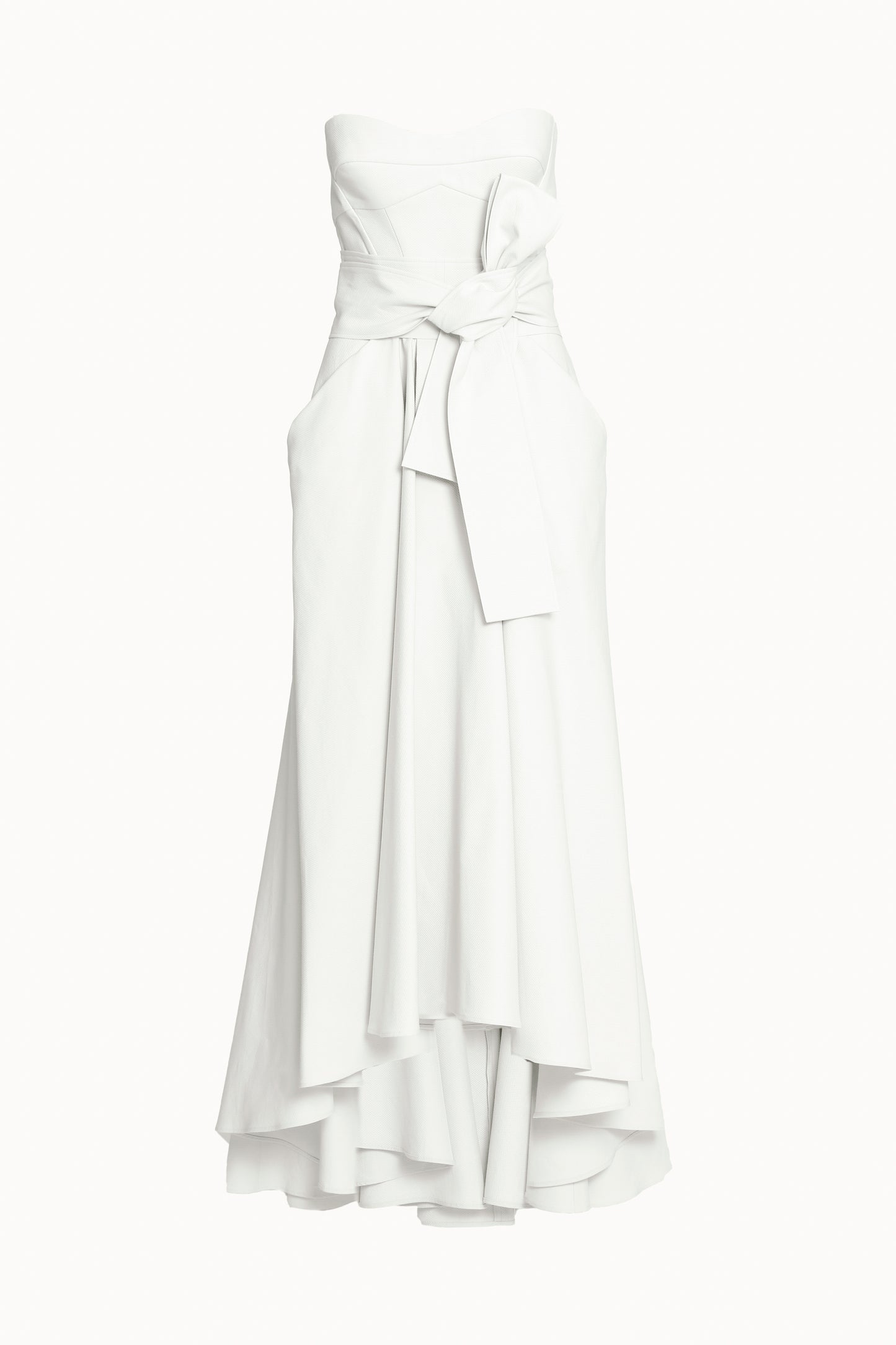 White Tux Corset Dress