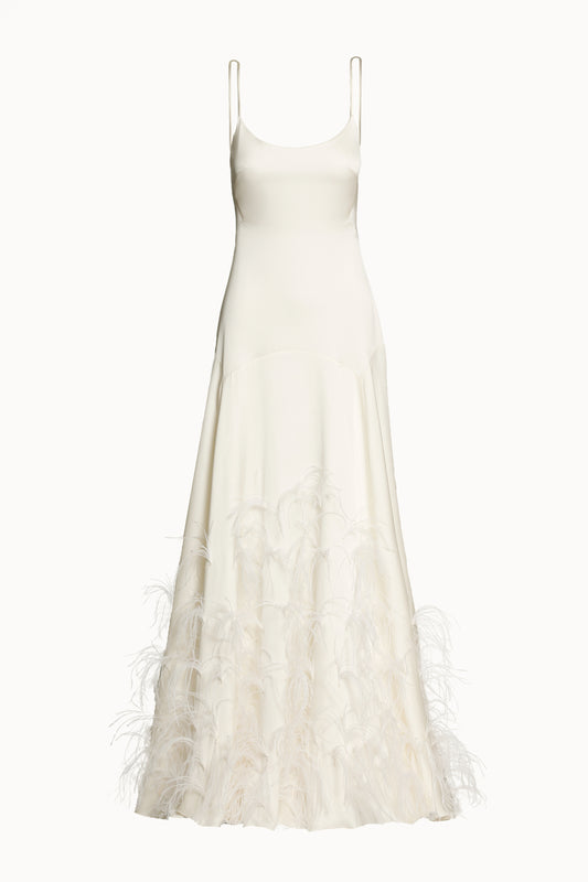 White Cami Evening Dress