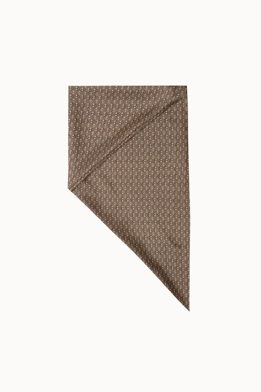 Brown Patterned Headscarf
